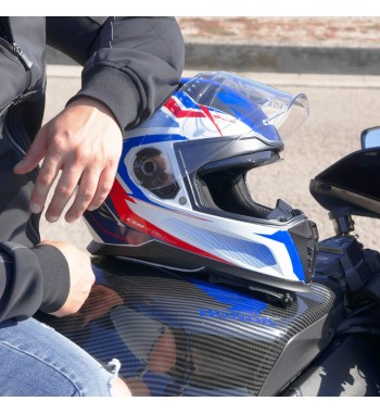 Casco Integral 311G  BLAST SPORT / Blanco Azul