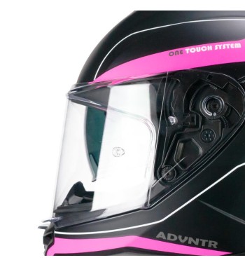 Casco Integral 363 SHOT RUN / Negro Fucsia Fluo Opaco