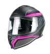Casco Integral 363 SHOT RUN / Negro Fucsia Fluo Opaco