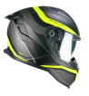 Casco Integral 363 SHOT RUN /  Negro Amarillo Fluo Opaco