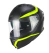 Casco Integral 363 SHOT RUN /  Negro Amarillo Fluo Opaco