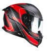 Casco Integral 363 SHOT RACE / Negro Rojo Opaco