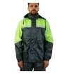E31 Set Impermeable FULL  Negro /Amarillo Fluo