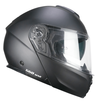 Casco Modular FIBRA 560 MAD / Negro Opaco