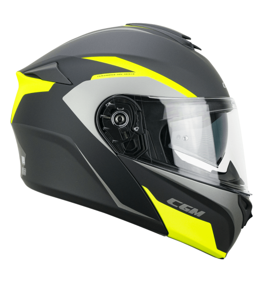 Casco Modular 568G BER DRESDA / Grafito Amarillo Fluo Opaco