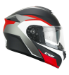 Casco Modular 568G BER DRESDA / Negro Rojo Opaco