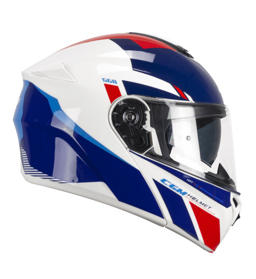 Casco Modular 568S BER SPORT / Blanco Azul