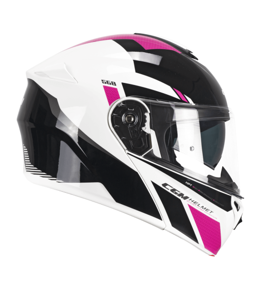 Casco Modular 568S BER SPORT / Negro Fucsia Fluo