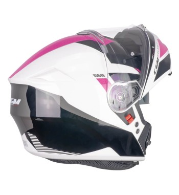 Casco Modular 568S BER SPORT / Negro Fucsia Fluo