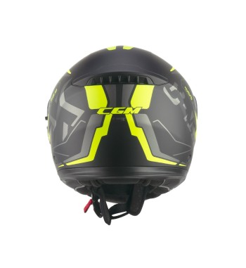 Casco Modular 569G C-MAX CITY / Negro Amarillo Fluo Opaco