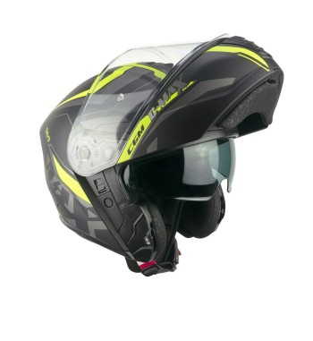 Casco Modular 569G C-MAX CITY / Negro Amarillo Fluo Opaco