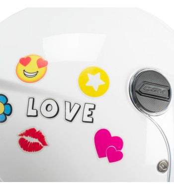 Casco jet 261A MINI  MONO / Blanco