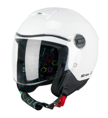 Casco jet 261A MINI  MONO / Blanco