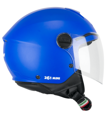 Casco jet 261A MINI MONO / Azul Opaco