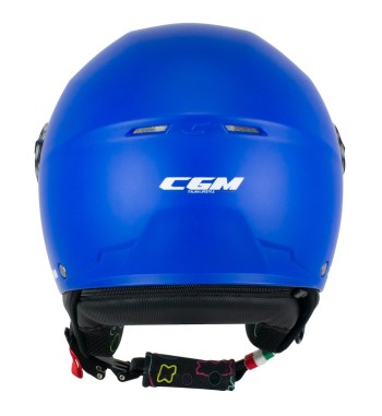 Casco jet 261A MINI MONO / Azul Opaco