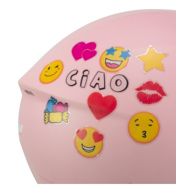 Casco jet 261A MINI MONO / Rosa Opaco