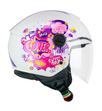 Casco jet 261G  MINI COMICS...