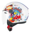 Casco jet 261G MINI COMICS / Azul Blanco