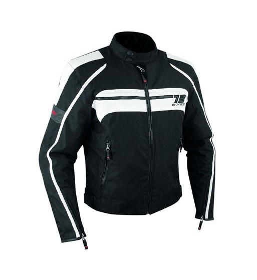 Chaqueta cordura Time 73 / Negro Blanco