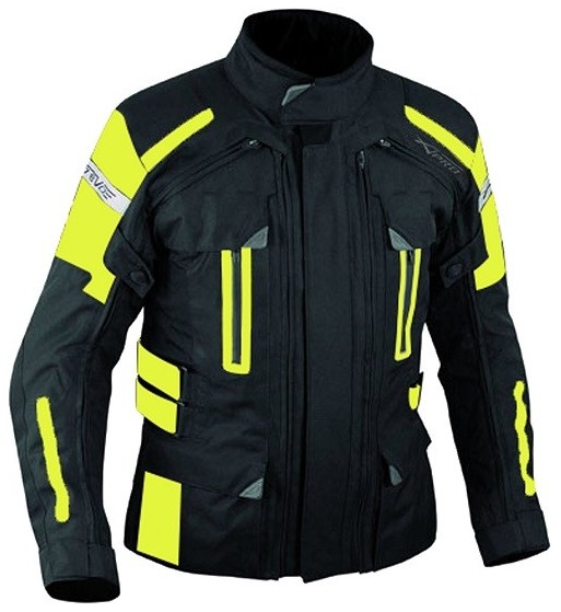 Chaqueta Touring de cordura Turatek / Negro Fluo