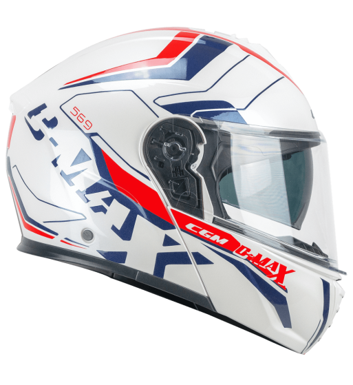 Casco Modular 569G C-MAX CITY / Azul Blanco Rojo