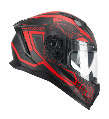 Casco Integral 311M  BLAST MAYA / Negro Rojo Opaco