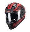 Casco Integral 311M  BLAST MAYA / Negro Rojo Opaco