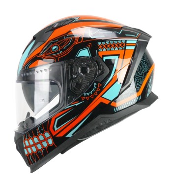 Casco Integral 311M  BLAST MAYA / Negro Azul Naranja