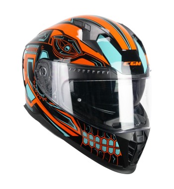 Casco Integral 311M  BLAST MAYA / Negro Azul Naranja