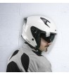 Casco jet 127 DEEP MONO  / Blanco Lucido