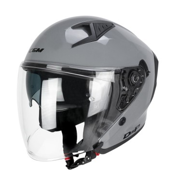 Casco jet 127 DEEP MONO  / Gris Lucido