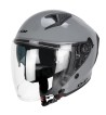 Casco jet 127 DEEP MONO  / Gris Lucido