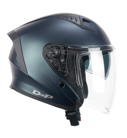 Casco jet 127 DEEP / Petrolio Satinado