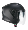Casco jet 127 DEEP FREAKER/ Negro Rojo Opaco