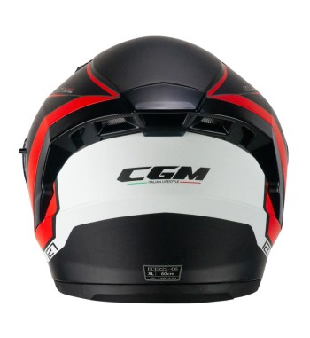Casco jet 127 DEEP RACE / Grafito Rojo Opaco