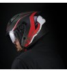 Casco jet 127 DEEP RACE / Grafito Rojo Opaco