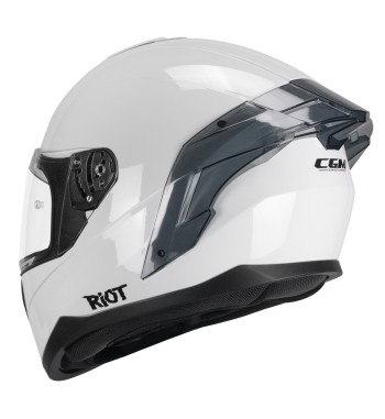 Casco Integral 330A RIOT MONO / Blanco Lucido