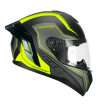 Casco Integral 330G RIOT SPORT / Negro Amarillo Fluo Opaco