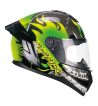 Casco Integral 330R RIOT RIPPER / Negro Verde Amarillo Fluo