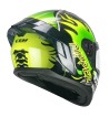 Casco Integral 330R RIOT RIPPER / Negro Verde Amarillo Fluo
