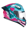 Casco Integral CGM 330U RIOT  UNDEAD  / Azul Rosado
