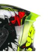 Casco jet 127 DEEP FREAKER / Negro Amarillo Fluo