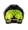 Casco jet 127 DEEP FREAKER / Negro Amarillo Fluo
