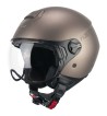 Casco jet 167 FLO (PANTALLA PERFILADA) /  Tortora Satinado