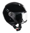 Casco Jet 167 FLO (PANTALLA PERFILADA) / Negro Lucido