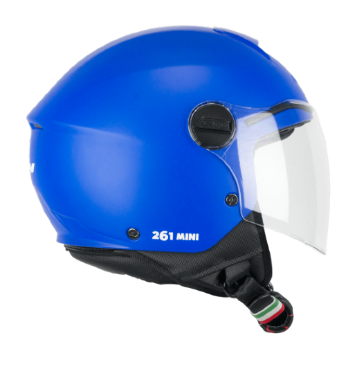 Casco jet 261A MINI MONO / Azul Opaco