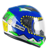 Casco Integral 265 LUCKY BIO / Azul amarillo Verde