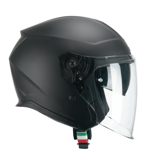 Casco jet 136A  RNA  MONO / Negro Opaco