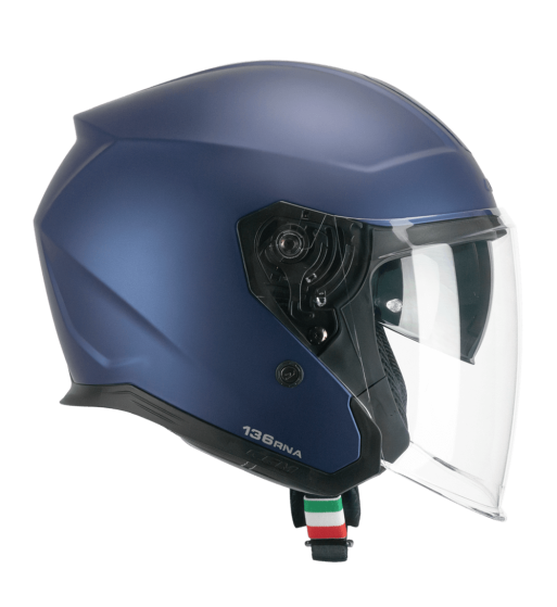 Casco jet 136A  RNA  MONO / Azul Satinado