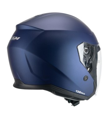 Casco jet 136A  RNA  MONO / Azul Satinado